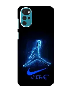 Чехол для Motorola MOTO G22 с картинкой «Jordan Neon Blue» Чехол для Motorola MOTO G22 с картинкой «Jordan Neon Blue»