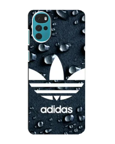 Чехол для Motorola MOTO G22 с картинкой «Adidas Trefoil Blue»