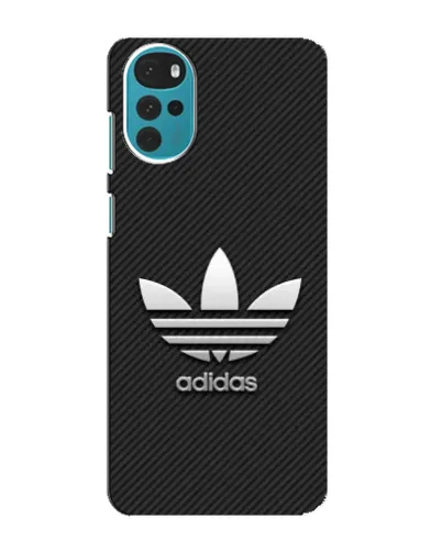 Чехол для Motorola MOTO G22 с картинкой «Adidas Карбоновая текстура»