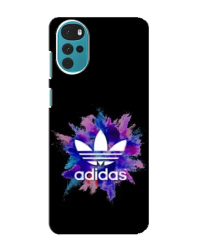 Чехол для Motorola MOTO G22 с картинкой «Взрыв красок Adidas»