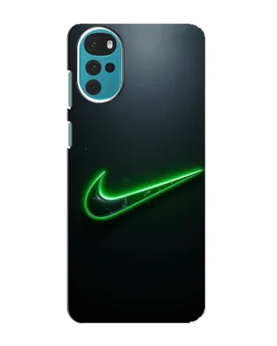 Чехол для Motorola MOTO G22 с картинкой «Неоновый контур Nike»