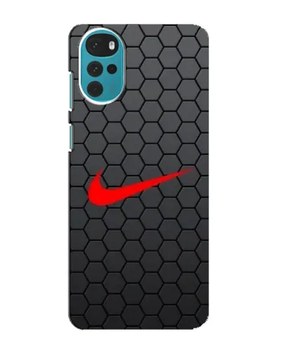 Чехол для Motorola MOTO G22 с картинкой «Nike — карбоновая сетка»