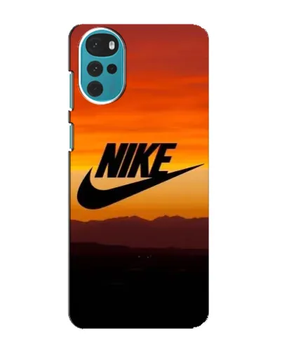 Чехол для Motorola MOTO G22 с картинкой «Nike — вечерний горизонт»