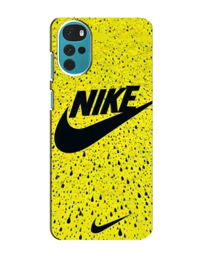 Чехол для Motorola MOTO G22 с картинкой «Желтый текстурный Nike»