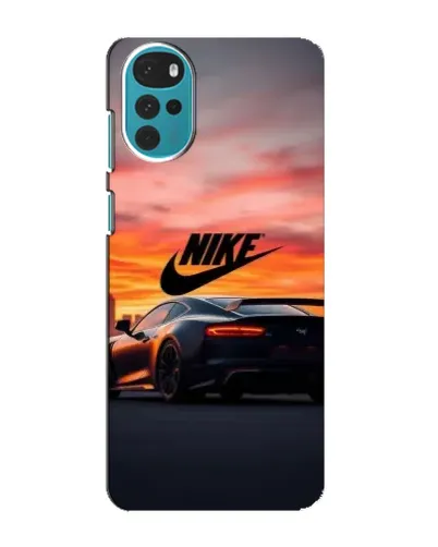 Чехол для Motorola MOTO G22 с картинкой «Nike и суперкар»