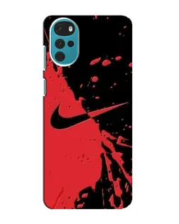 Чехол для Motorola MOTO G22 с картинкой «Красные брызги Nike» Чехол для Motorola MOTO G22 с картинкой «Красные брызги Nike»