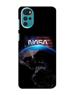 Чехол для Motorola MOTO G22 с картинкой «Земля из космоса NASA»