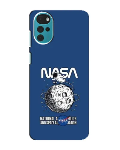 Чехол для Motorola MOTO G22 с картинкой «NASA — лунная миссия» Чехол для Motorola MOTO G22 с картинкой «NASA — лунная миссия»