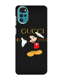 Чехол для Motorola MOTO G22 с картинкой «Микки Маус Gucci»