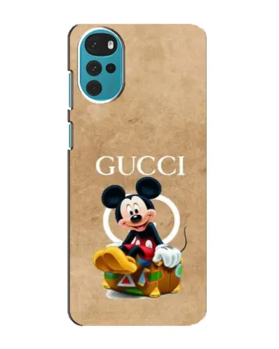 Чехол для Motorola MOTO G22 с картинкой «Микки Маус Gucci — крафт» Чехол для Motorola MOTO G22 с картинкой «Микки Маус Gucci — крафт»