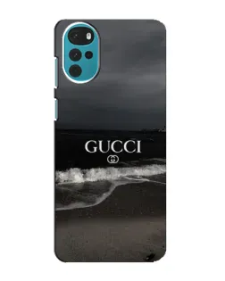 Чехол для Motorola MOTO G22 с картинкой «Gucci — морской прибой»