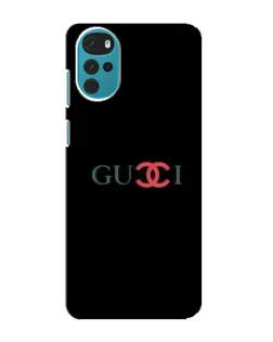 Чехол для Motorola MOTO G22 с картинкой «Gucci — красный градиент»