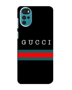 Чехол для Motorola MOTO G22 с картинкой «Gucci — красный пояс»