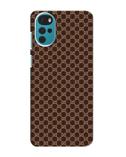 Чехол для Motorola MOTO G22 с картинкой «Gucci — шоколадная сетка»