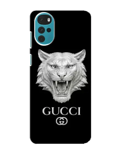 Чехол для Motorola MOTO G22 с картинкой «Gucci — серебряный лев» Чехол для Motorola MOTO G22 с картинкой «Gucci — серебряный лев»