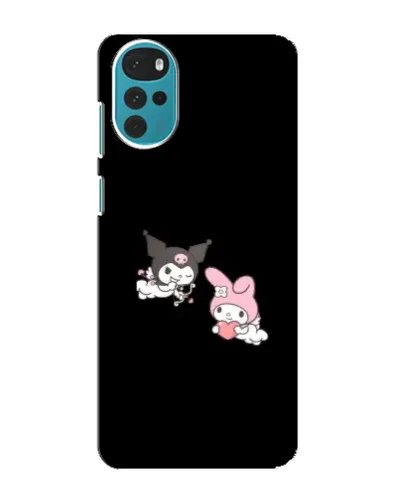 Чехол для Motorola MOTO G22 с картинкой «My Melody и Kuromi»