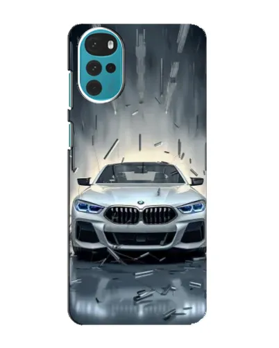 Чехол для Motorola MOTO G22 с картинкой «BMW в свете фар» Чехол для Motorola MOTO G22 с картинкой «BMW в свете фар»
