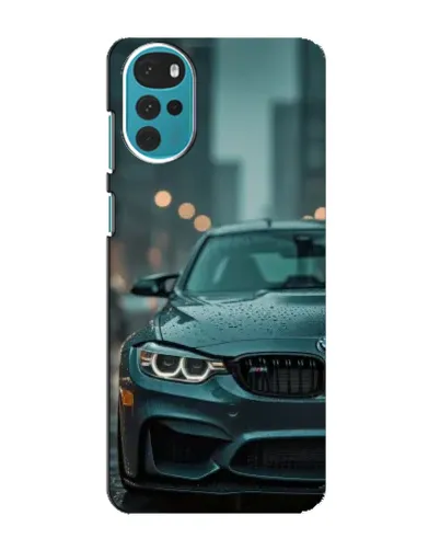 Чехол для Motorola MOTO G22 с картинкой «BMW в огнях города» Чехол для Motorola MOTO G22 с картинкой «BMW в огнях города»