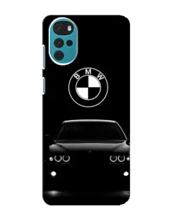 Чехол для Motorola MOTO G22 с картинкой «BMW — взгляд из темноты»