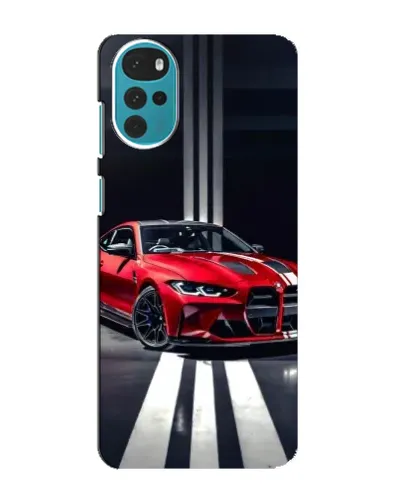 Чехол для Motorola MOTO G22 с картинкой «Красная BMW на дороге» Чехол для Motorola MOTO G22 с картинкой «Красная BMW на дороге»