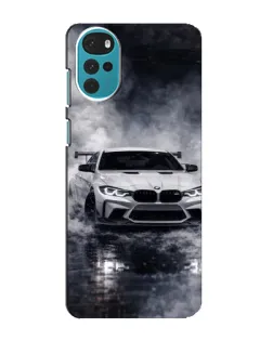 Чехол для Motorola MOTO G22 с картинкой «BMW сквозь туман»