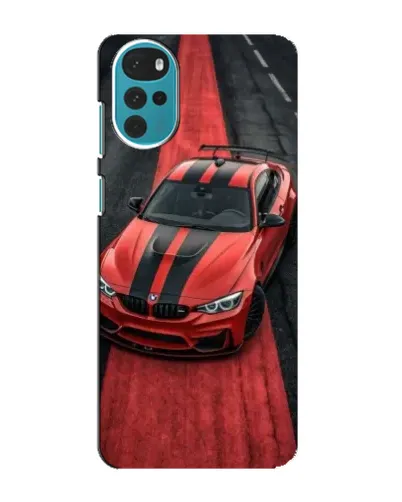 Чехол для Motorola MOTO G22 с картинкой «BMW на красной дорожке» Чехол для Motorola MOTO G22 с картинкой «BMW на красной дорожке»