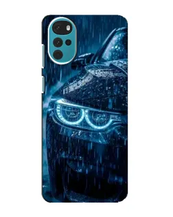 Чехол для Motorola MOTO G22 с картинкой «BMW под дождем»