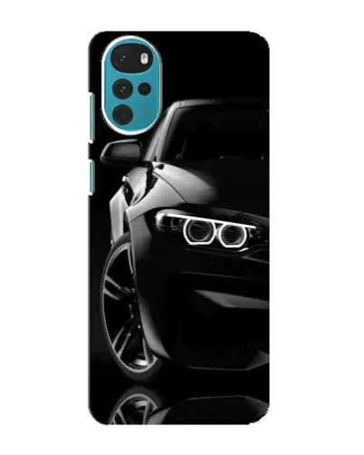Чехол для Motorola MOTO G22 с картинкой «Черная BMW — профиль» Чехол для Motorola MOTO G22 с картинкой «Черная BMW — профиль»