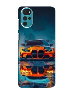 Чехол для Motorola MOTO G22 с картинкой «BMW — золотая эмблема»