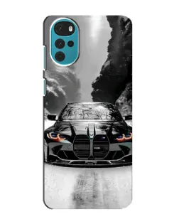 Чехол для Motorola MOTO G22 с картинкой «BMW — акварельный дрифт»