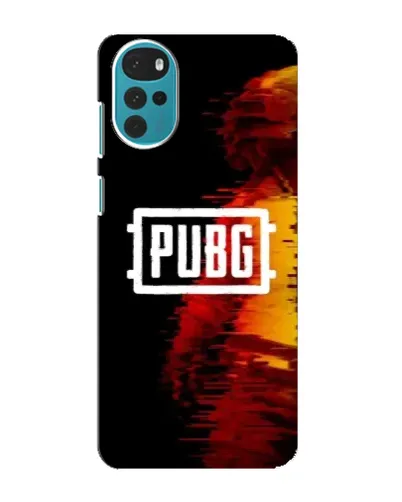 Чехол для Motorola MOTO G22 с картинкой «Яркий логотип PUBG»