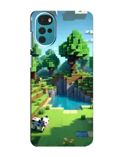 Чехол для Motorola MOTO G22 с картинкой «Minecraft летний день»