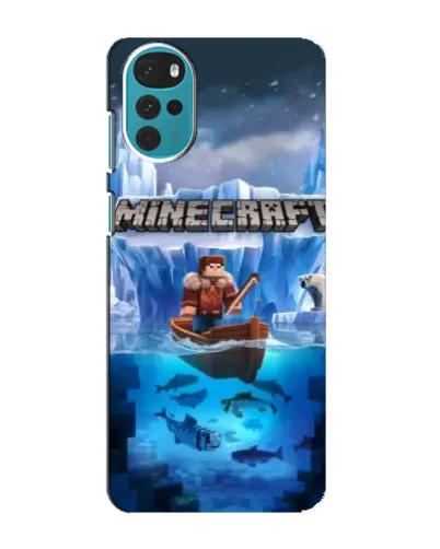 Чехол для Motorola MOTO G22 с картинкой «Minecraft ледяной мир» Чехол для Motorola MOTO G22 с картинкой «Minecraft ледяной мир»