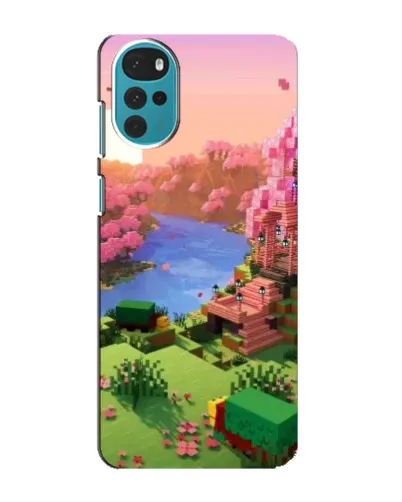 Чехол для Motorola MOTO G22 с картинкой «Розовое дерево Minecraft» Чехол для Motorola MOTO G22 с картинкой «Розовое дерево Minecraft»