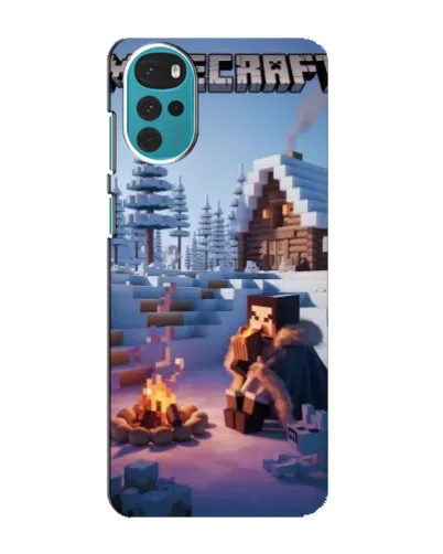 Чехол для Motorola MOTO G22 с картинкой «Зимний Minecraft» Чехол для Motorola MOTO G22 с картинкой «Зимний Minecraft»