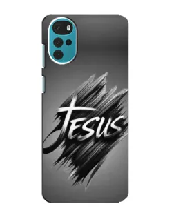 Чехол для Motorola MOTO G22 с картинкой «Надпись Jesus Graffiti»