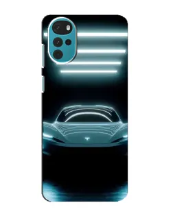 Чехол для Motorola MOTO G22 с картинкой «Tesla в неоне» Чехол для Motorola MOTO G22 с картинкой «Tesla в неоне»