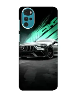 Чехол для Motorola MOTO G22 с картинкой «Темный Mercedes AMG»