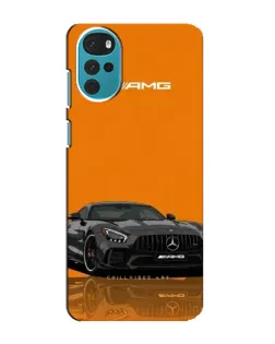 Чехол для Motorola MOTO G22 с картинкой «Оранжевый Mercedes AMG»