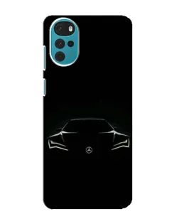 Чехол для Motorola MOTO G22 с картинкой «Mercedes — силуэт авто»