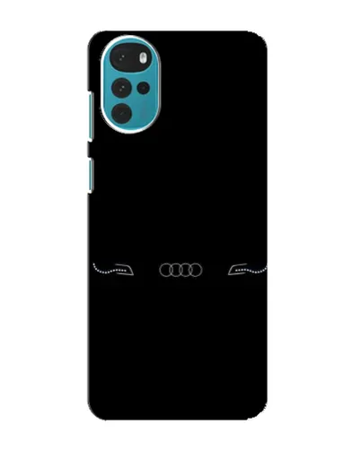 Чехол для Motorola MOTO G22 с картинкой «Audi — световой подпись»