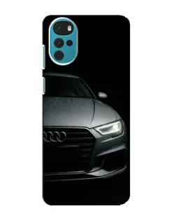 Чехол для Motorola MOTO G22 с картинкой «Audi — детализация кузова» Чехол для Motorola MOTO G22 с картинкой «Audi — детализация кузова»