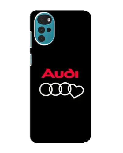 Чехол для Motorola MOTO G22 с картинкой «Логотип Audi Heart»