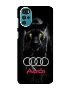 Чехол для Motorola MOTO G22 с картинкой «Пантера и Audi» Чехол для Motorola MOTO G22 с картинкой «Пантера и Audi»