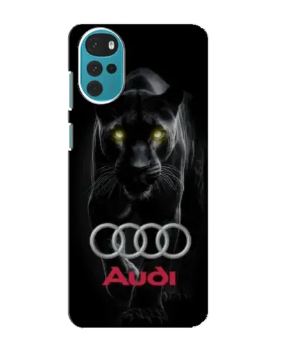 Чехол для Motorola MOTO G22 с картинкой «Пантера и Audi»