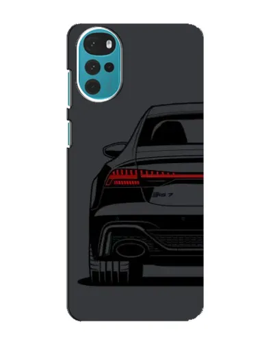 Чехол для Motorola MOTO G22 с картинкой «Задняя часть Audi — арт»
