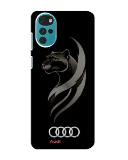 Чехол для Motorola MOTO G22 с картинкой «Графика — пантера и Audi» Чехол для Motorola MOTO G22 с картинкой «Графика — пантера и Audi»