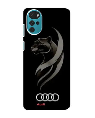 Чехол для Motorola MOTO G22 с картинкой «Графика — пантера и Audi»