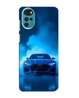 Чехол для Motorola MOTO G22 с картинкой «Audi — голубая энергия» Чехол для Motorola MOTO G22 с картинкой «Audi — голубая энергия»