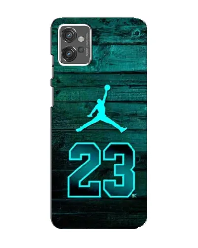 Чехол для Motorola MOTO G23 с картинкой «Jordan Cyan 23» Чехол для Motorola MOTO G23 с картинкой «Jordan Cyan 23»